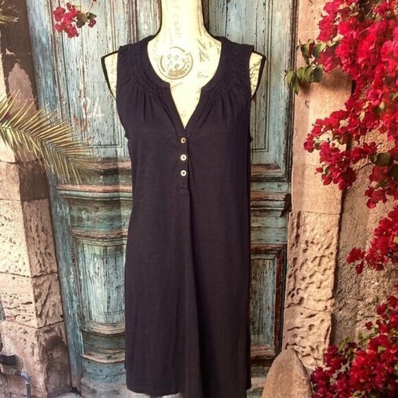 Lilly Pulitzer Essie Navy blue dress, size medium, good used condition - Picture 1 of 8